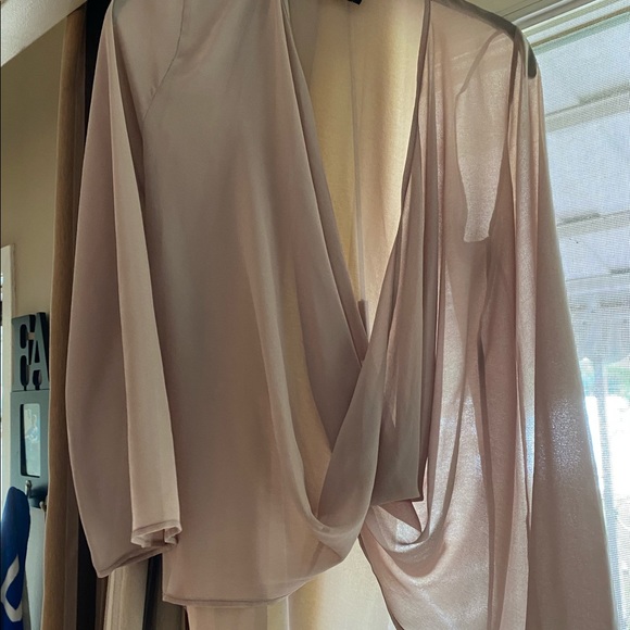 Sheer beige blouse - Picture 3 of 3